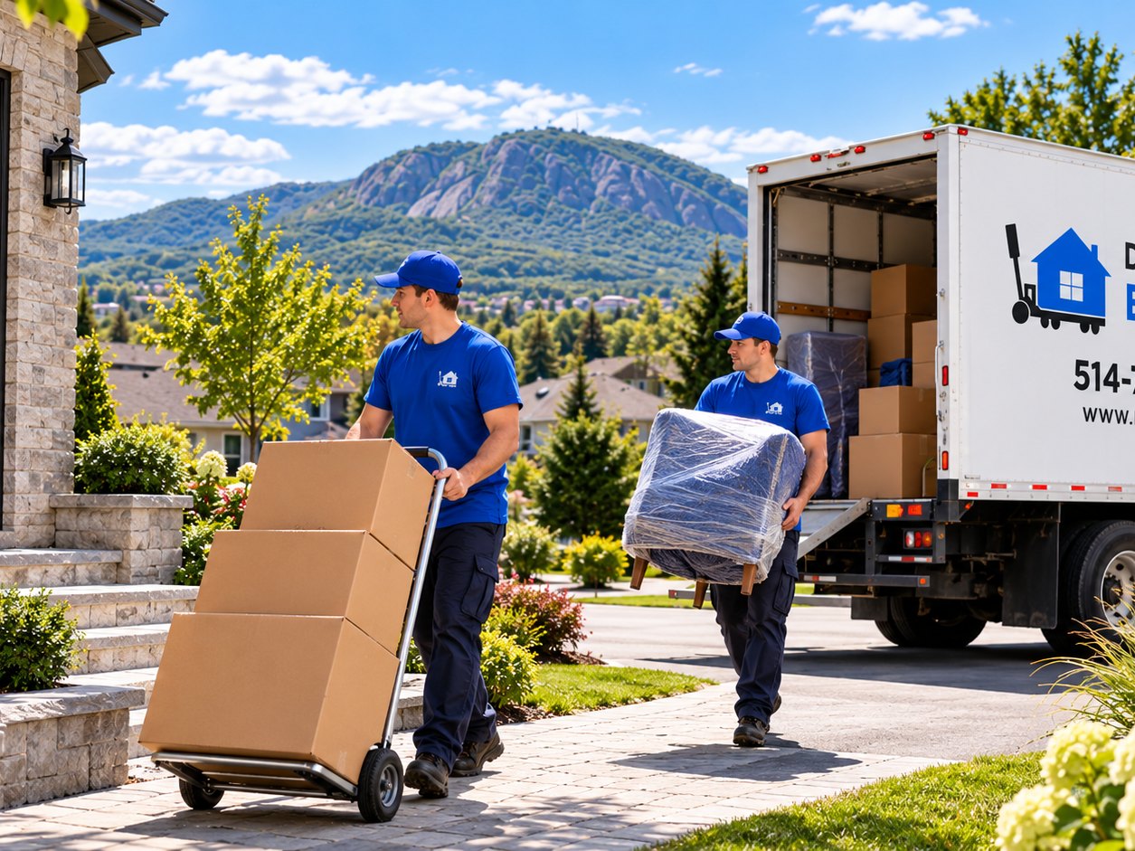 Bon Avenir movers loading a truck in Mont-Saint-Hilaire